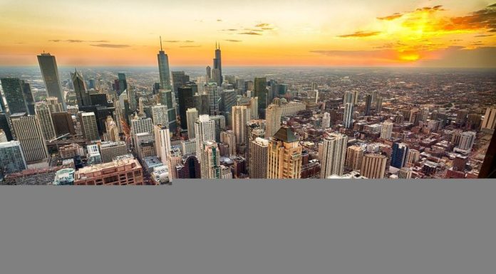 Потрясающая агломерация города Чикаго