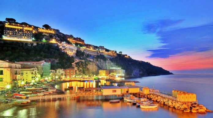 Город Сорренто в Италии
